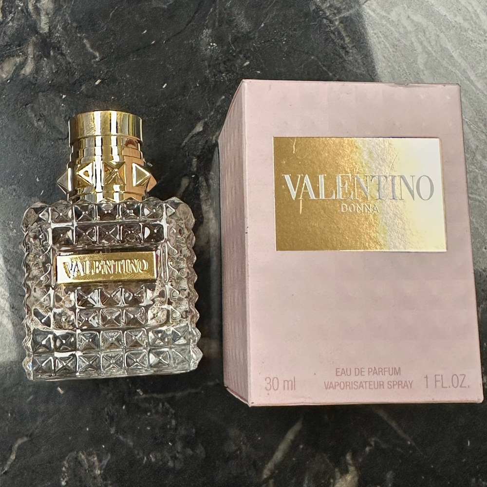 Valentino Donna Perfume with Gold Accents